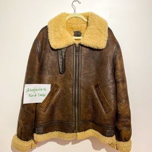 TYPE B-3 SHEEPSKIN FADELESS MILITARY JACKET